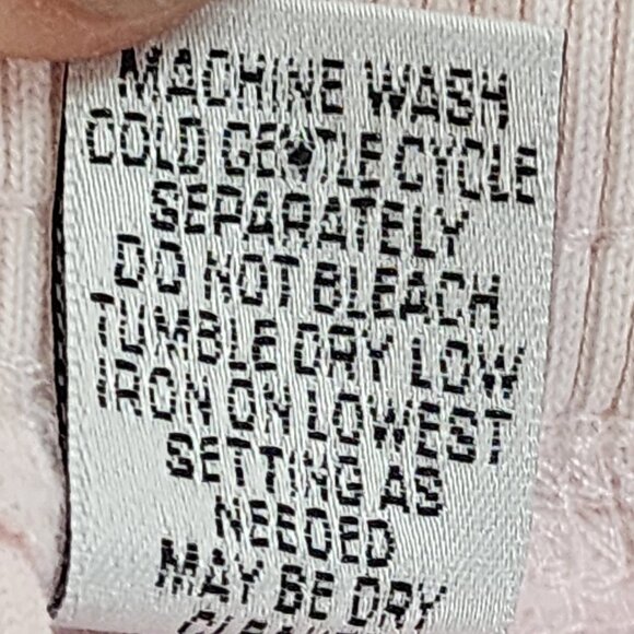 Spa Chico's Pink Terry Cloth Cotton Poly Tie Lace Hem Lounge Pants Chico 2 US 12 - Picture 16 of 16